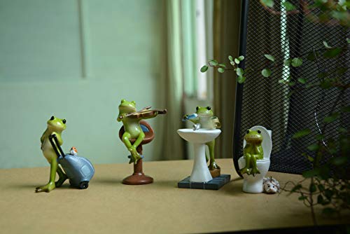 Gemmia Miniature Fairy Garden Frog Statue- It's a New Day