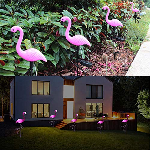 Solar Flamingo Lamp Power Light Flamingo Shape Rainproof Lawn Decoration Lamp for Outdoor Garden Solar Lamp