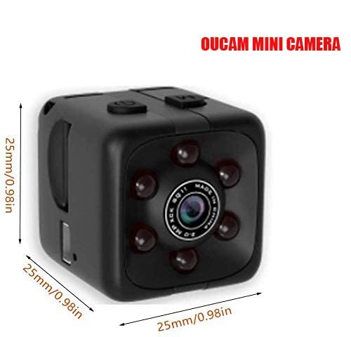 Mini Spy Camera Include 32G SD Card Hidden Camera HD Audio and Video Recording, Night Vision Motion Detection, Surveillance Camera Small Dog Camera Nanny Cam Baby Monitor Home Security Camera