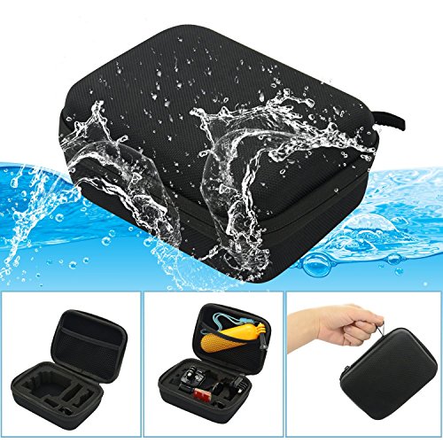TEKCAM Carrying Case Protective Bag with Water Resistant EVA Compatible with Gopro Hero 11 9 8 7 6 5/AKASO EK7000/Brave 4 5 6 7/V50 Elite/Dragon Touch/APEMAN/Vemont/APEXCAM Action Camera Storage Box