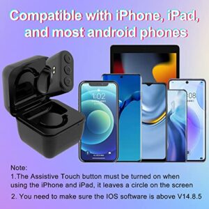 Upgrade TIK Tok Bluetooth Remote Control Page Turner - TUZTUALA 3 in 1 Function Video Scrolling Ring and Camera Shutter Remote and Phone Holder - Compatible with iPhone iPad Android Cell Phone