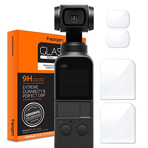 Spigen Tempered Glass Screen Protector [GlasTR Slim] designed for DJI Osmo Pocket 2 / Osmo Pocket 1