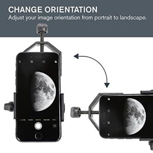 Celestron – Smartphone Photography Adapter for Telescope – Digiscoping Smartphone Adapter – Capture Photos and Video Through Your Telescope or Spotting Scope Eyepiece