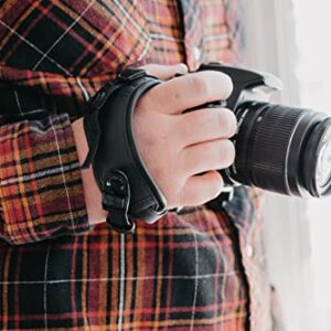 Camera Wrist Strap, Rapid Fire Secure Camera Hand Strap, Compatible with Sony Mirrorless and DSLR Cameras, Black Wrist Grip Camera Straps, Camera Wrist Straps for Photographers Canon Camera Hand Strap