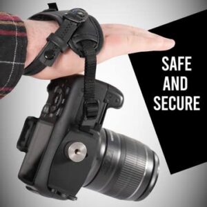 Camera Wrist Strap, Rapid Fire Secure Camera Hand Strap, Compatible with Sony Mirrorless and DSLR Cameras, Black Wrist Grip Camera Straps, Camera Wrist Straps for Photographers Canon Camera Hand Strap