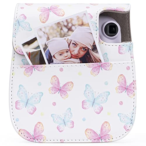 Frankmate Protective Case Compatible with Fujifilm Instax Mini 11/9/8/8+ Instant Film Camera with Accessory Pocket and Adjustable Strap