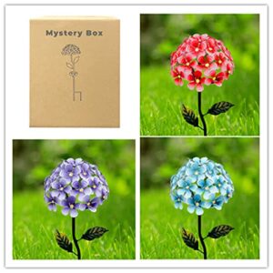 aseakey mystery boxes solar outdoor lights, multi-color changing waterproof flower lights for garden patio yard pathway decorations color random delivery