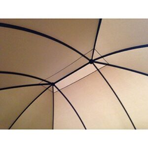 Garden Winds Pomeroy Domed Gazebo Replacement Canopy Top Cover and Netting - RipLock 350