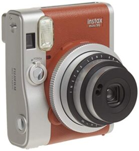 fujifilm instax mini 90 instant film camera (brown)