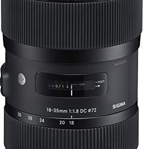 Sigma 18-35mm F/1.8 DC HSM Lens for Canon APS-C DSLR Cameras (Renewed)