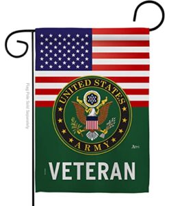 americana home & garden us army veteran garden flag armed forces rangers united state american military retire official house decoration banner small yard gift double-sided, thick fabric, made in usa