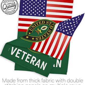 Americana Home & Garden US Army Veteran Garden Flag Armed Forces Rangers United State American Military Retire Official House Decoration Banner Small Yard Gift Double-Sided, Thick Fabric, Made in USA