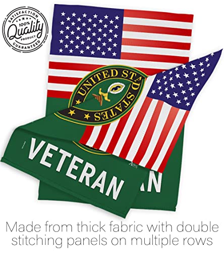 Americana Home & Garden US Army Veteran Garden Flag Armed Forces Rangers United State American Military Retire Official House Decoration Banner Small Yard Gift Double-Sided, Thick Fabric, Made in USA