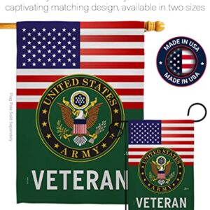 Americana Home & Garden US Army Veteran Garden Flag Armed Forces Rangers United State American Military Retire Official House Decoration Banner Small Yard Gift Double-Sided, Thick Fabric, Made in USA