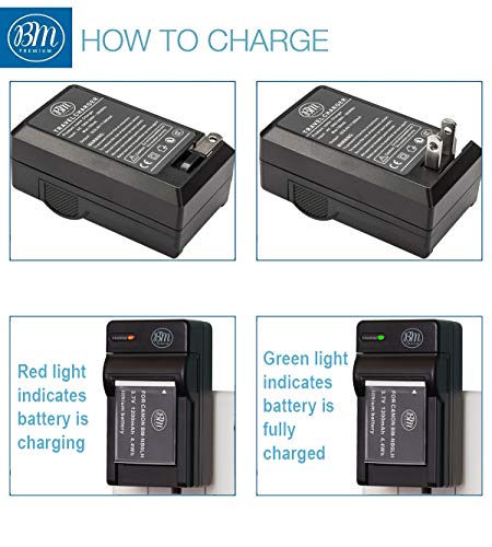 BM 2 NB-6LH Batteries and Charger for Canon PowerShot S120, SX170 is, SX260 HS, SX280 HS, SX500 is, SX510, SX520, SX530, SX540 HS, SX600 HS, SX610 HS, SX700 HS, SX710, ELPH 500, D10, D20, D30 Cameras