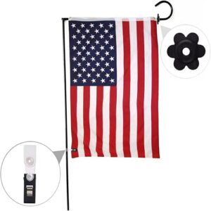 Garden Flag Rubber Stopper and Adjustable Windproof Garden Flag Clip. Advanced Lawn Flag Stopper and Yard Flag Clip, Used to Fix the Garden Flagpole Frame to Keep the Flag in Place (pack of 10)