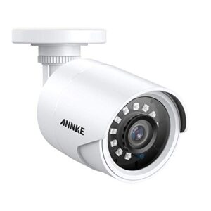 annke 1080p cctv home surveillance bullet add–on camera, 2mp hybrid 4-in-1 wired security camera with 100ft night vision, ip66 weatherproof and dustproof for outdoor use