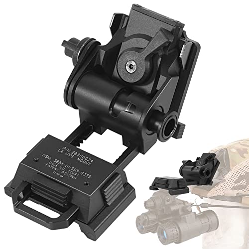 Gexmil CNC PVS15/18 Night Vision Goggles Mount for L4G24 NVG Metal Helmet Mount (Black)