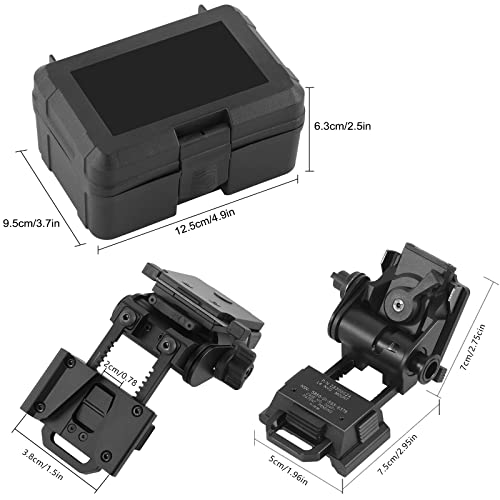 Gexmil CNC PVS15/18 Night Vision Goggles Mount for L4G24 NVG Metal Helmet Mount (Black)