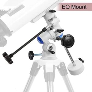 Telescopes for Adults, 70mm Aperture and 700mm Focal Length Professional Astronomy Refractor Telescope for Kids and Beginners - with EQ Mount, 2 Plossl Eyepieces and Smartphone Adapter