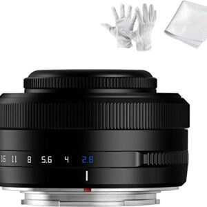 TTartisan 27mm F2.8 Autofocus Lens, Compatible with Fuji X-Mount Cameras XS10 X-A5 X-A7 X-M1 X-M2 X-E4 X-T1 X-T10 X-T2 X-T20 X-T3 X-T4 X-T100 X-T200 X-T30 X-Pro1 X-Pro2 X-Pro3 X-E1
