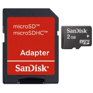 sandisk 2gb mobile microsdhc class 4 flash memory card with adapter- sdsdqm-002g-b35a
