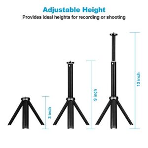 NexiGo Lightweight Mini Tripod for Camera/Phone/Webcam, Extendable Stand, for NexiGo Logitech Webcam C920 C922 C925e C922x C930e C930 C615 Brio and Other Devices with 1/4" Thread