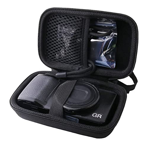 WERJIA Hard EVA Travel Case for Ricoh GR III/GR II/GR Digital Camera (Black)