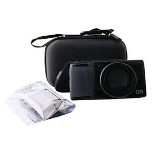 WERJIA Hard EVA Travel Case for Ricoh GR III/GR II/GR Digital Camera (Black)