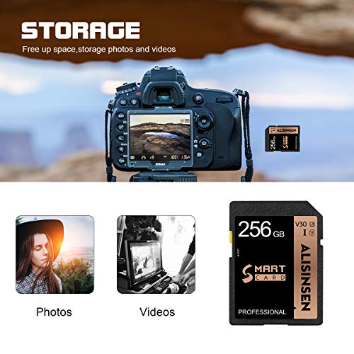 256GB SD Cards Memory Card 512GB High Speed Class 10 Secure Digital Cards for Body Camera ，Tablets and Drones