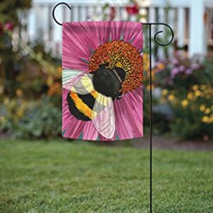 Toland Home Garden 1112554 Busy Bee Spring Flag 12x18 Inch Double Sided Spring Garden Flag for Outdoor House Flower Flag Yard Decoration