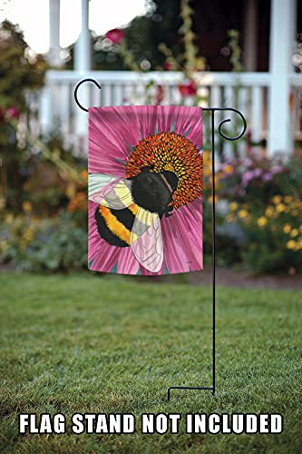 Toland Home Garden 1112554 Busy Bee Spring Flag 12x18 Inch Double Sided Spring Garden Flag for Outdoor House Flower Flag Yard Decoration