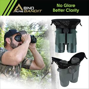 Slicker Bino Bandit - Blocks Glare, Improves Visual Acuity and Reduces Eye Fatigue. FITS All Binoculars. (Stealth Olive)