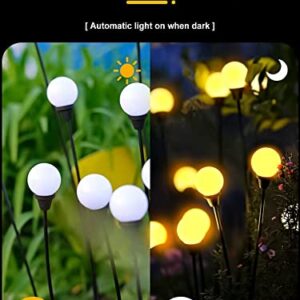 waitmin Firefly Lights Solar Outdoor - Solar Garden Lights, Solar Swaying Light, Decorative Solar Lights Yard Patio Pathway Decoration, Warm White (2 Pack)