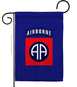 us military u.s. army 82nd airborne division flag armed forces double-sided lawn decoration gift house garden yard banner united state american military veteran, 12″ x 18.5 made in usa
