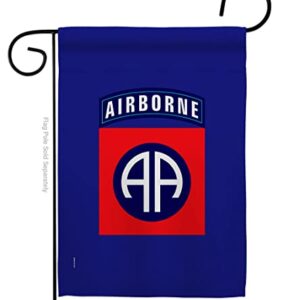 US MILITARY U.S. Army 82nd Airborne Division Flag Armed Forces Double-Sided Lawn Decoration Gift House Garden Yard Banner United State American Military Veteran, 12" x 18.5 Made in USA