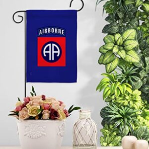 US MILITARY U.S. Army 82nd Airborne Division Flag Armed Forces Double-Sided Lawn Decoration Gift House Garden Yard Banner United State American Military Veteran, 12" x 18.5 Made in USA