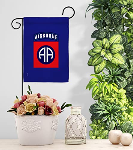 US MILITARY U.S. Army 82nd Airborne Division Flag Armed Forces Double-Sided Lawn Decoration Gift House Garden Yard Banner United State American Military Veteran, 12" x 18.5 Made in USA