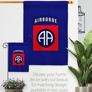 US MILITARY U.S. Army 82nd Airborne Division Flag Armed Forces Double-Sided Lawn Decoration Gift House Garden Yard Banner United State American Military Veteran, 12" x 18.5 Made in USA