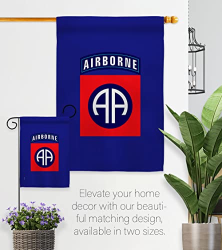 US MILITARY U.S. Army 82nd Airborne Division Flag Armed Forces Double-Sided Lawn Decoration Gift House Garden Yard Banner United State American Military Veteran, 12" x 18.5 Made in USA