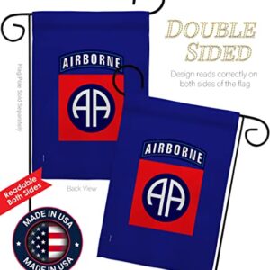 US MILITARY U.S. Army 82nd Airborne Division Flag Armed Forces Double-Sided Lawn Decoration Gift House Garden Yard Banner United State American Military Veteran, 12" x 18.5 Made in USA