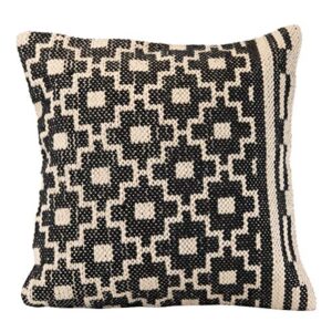 foreside home & garden fipl09466 southwest pattern hand woven 18×18 outdoor decorative throw pillow, multicolored