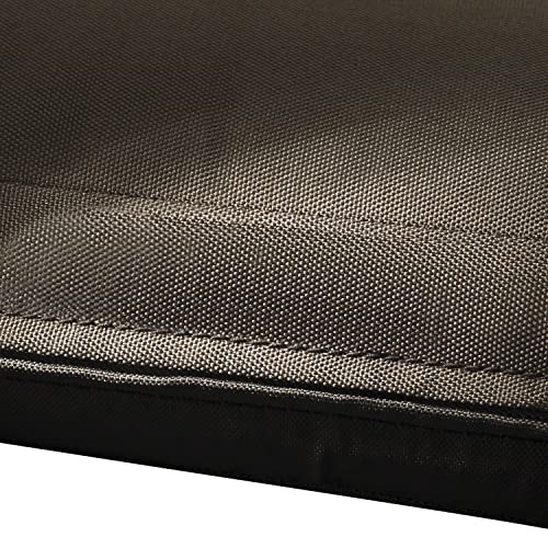 Classic Accessories Ravenna Water-Resistant 21 x 20 x 4 Inch Outdoor Back Cushion Slip Cover, Patio Furniture Cushion Cover, Dark Taupe, Patio Furniture Cushion Covers