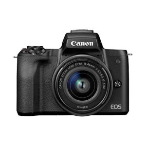 Canon EOS M50 Mirrorless Vlogging Camera Kit with EF-M 15-45mm Lens, Black