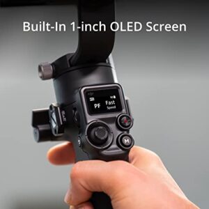 DJI RSC 2 - 3-Axis Gimbal Stabilizer for DSLR and Mirrorless Camera, Nikon, Sony, Panasonic, Canon, Fujifilm, 6.6 lb Payload, Foldable Design, Vertical Shooting, OLED Screen, Black