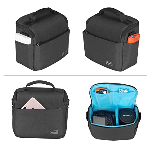 Dulepro Camera Bag, SLR DSLR Camera Bags, Waterproof and Anti-Shock Theft Camera Case Bag, DIY Padded Camera Shoulder Bag for Women/Men Travel Digital DSLR Photography Bags