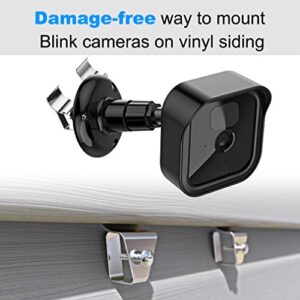 Blink Outdoor Vinyl Siding Mount with Waterproof Case, No-Hole Needed Mounting Bracket and Full Weather Proof Cover for All-New Blink Outdoor Security Camera System(3 Pack)