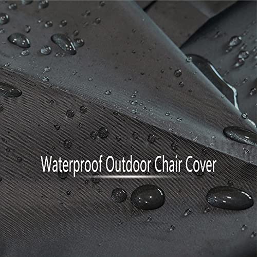 Stackable Outdoor Chair Covers Waterproof, Patio Chair Covers For Outdoor Furniture, Outdoor Furniture Covers, Durable 210D Oxford Barstool Chair Covers, Fits for 4-6 Stackable Dining Chairs,25.2"Lx 25.2"Wx 47.24Hx 27.56"H
