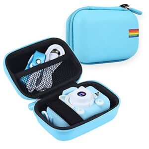 Leayjeen Kids Camera Case Compatible with Goopow/SGAINUL/Gofunly/ArtCWK and More Video Digital Camera Gift - Case for Toy Action Camera and Accessories(Case Only)