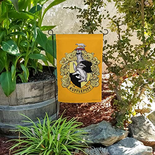 Harry Potter Hufflepuff Painted Crest Garden Yard Flag